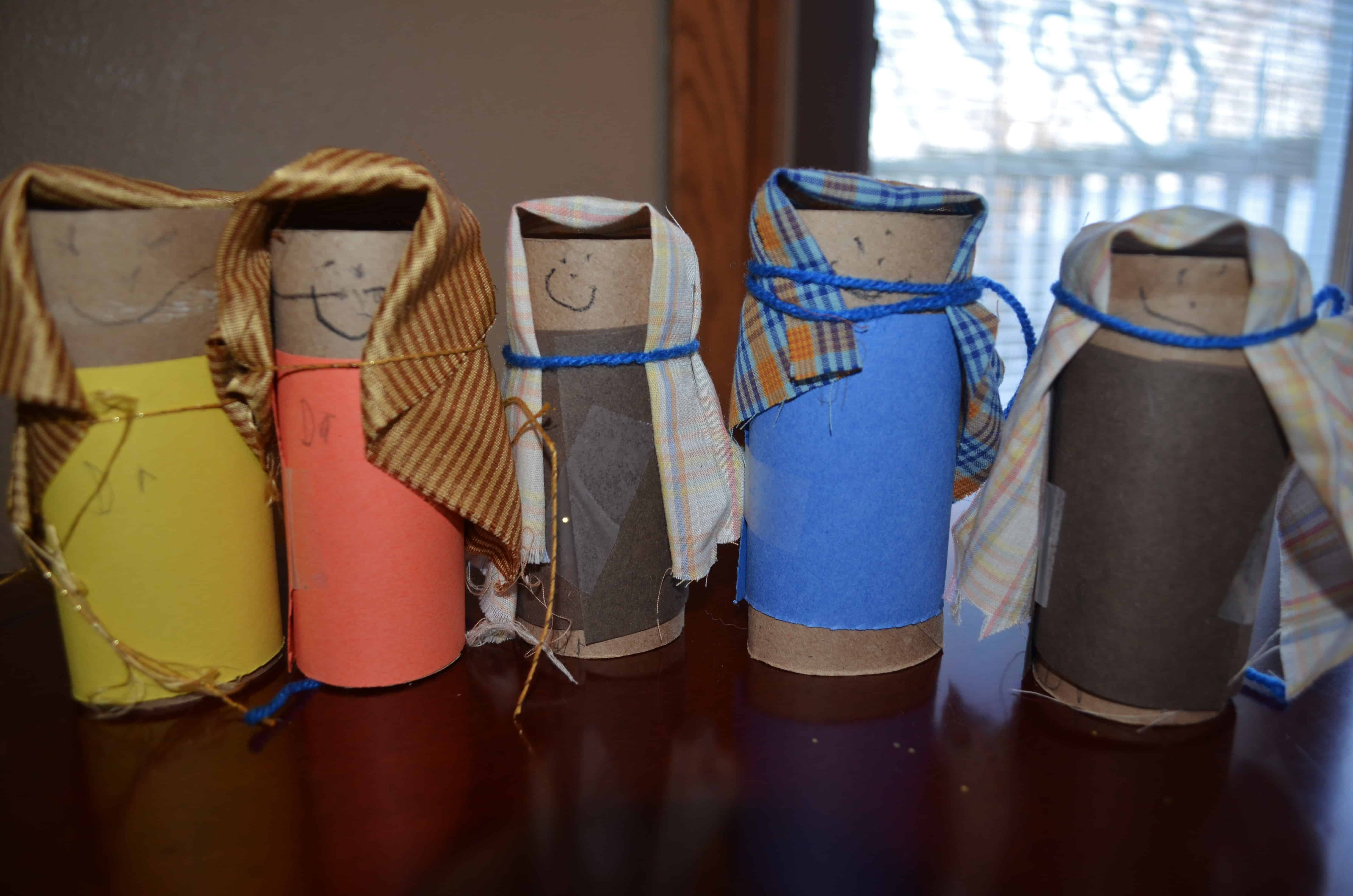 Recycled Toilet Paper Tube Nativity Craft