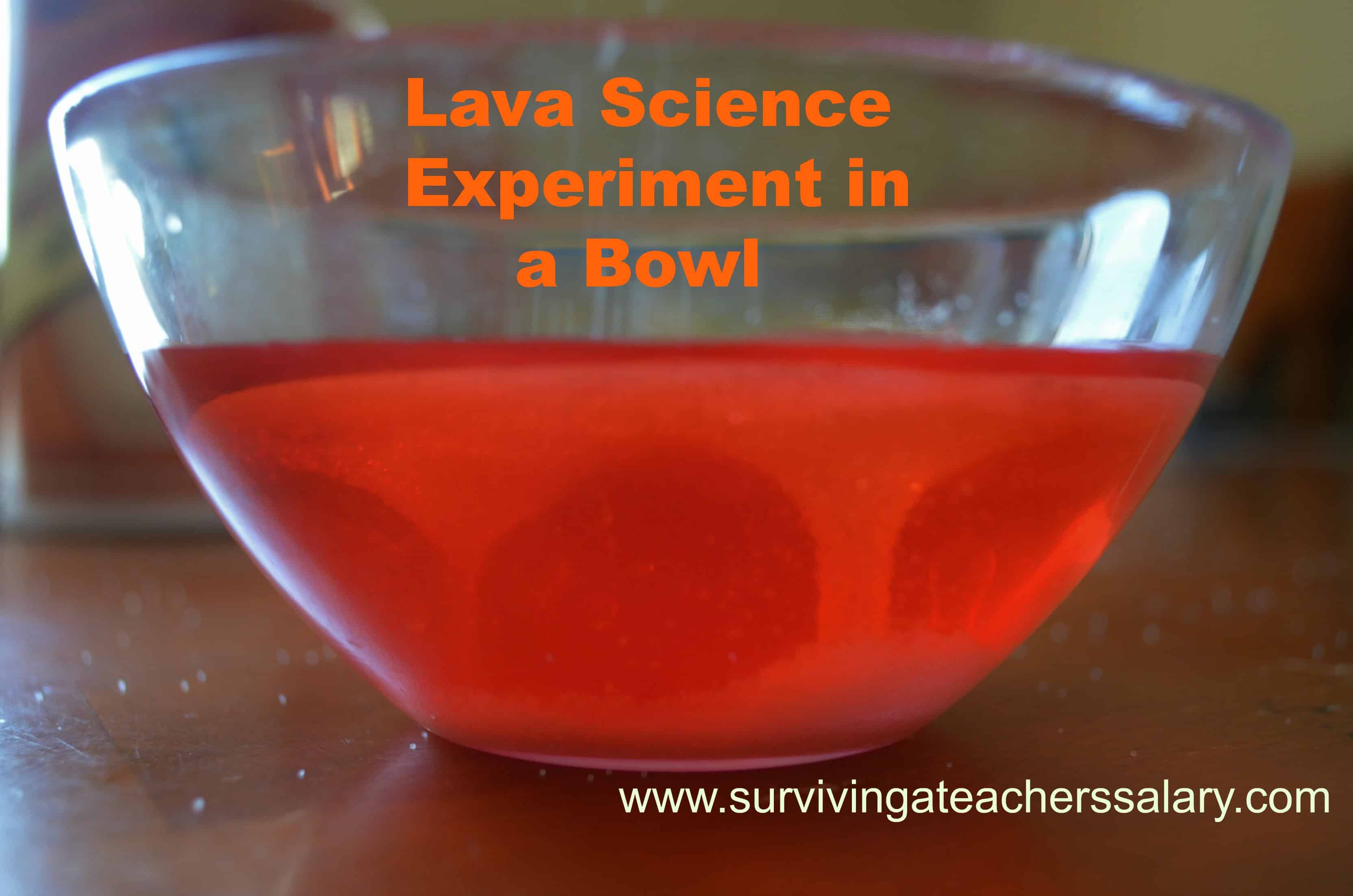 lava in a cup experiment conclusion