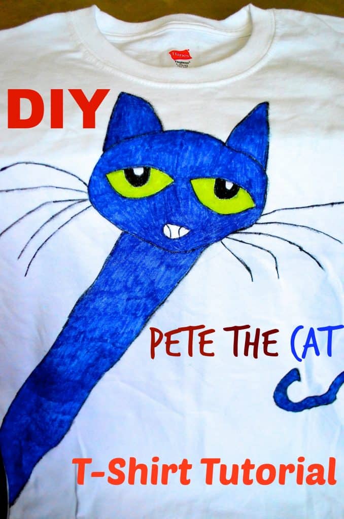 How to Make Your Own DIY Pete the Cat T-shirt Tutorial for Kids Craft