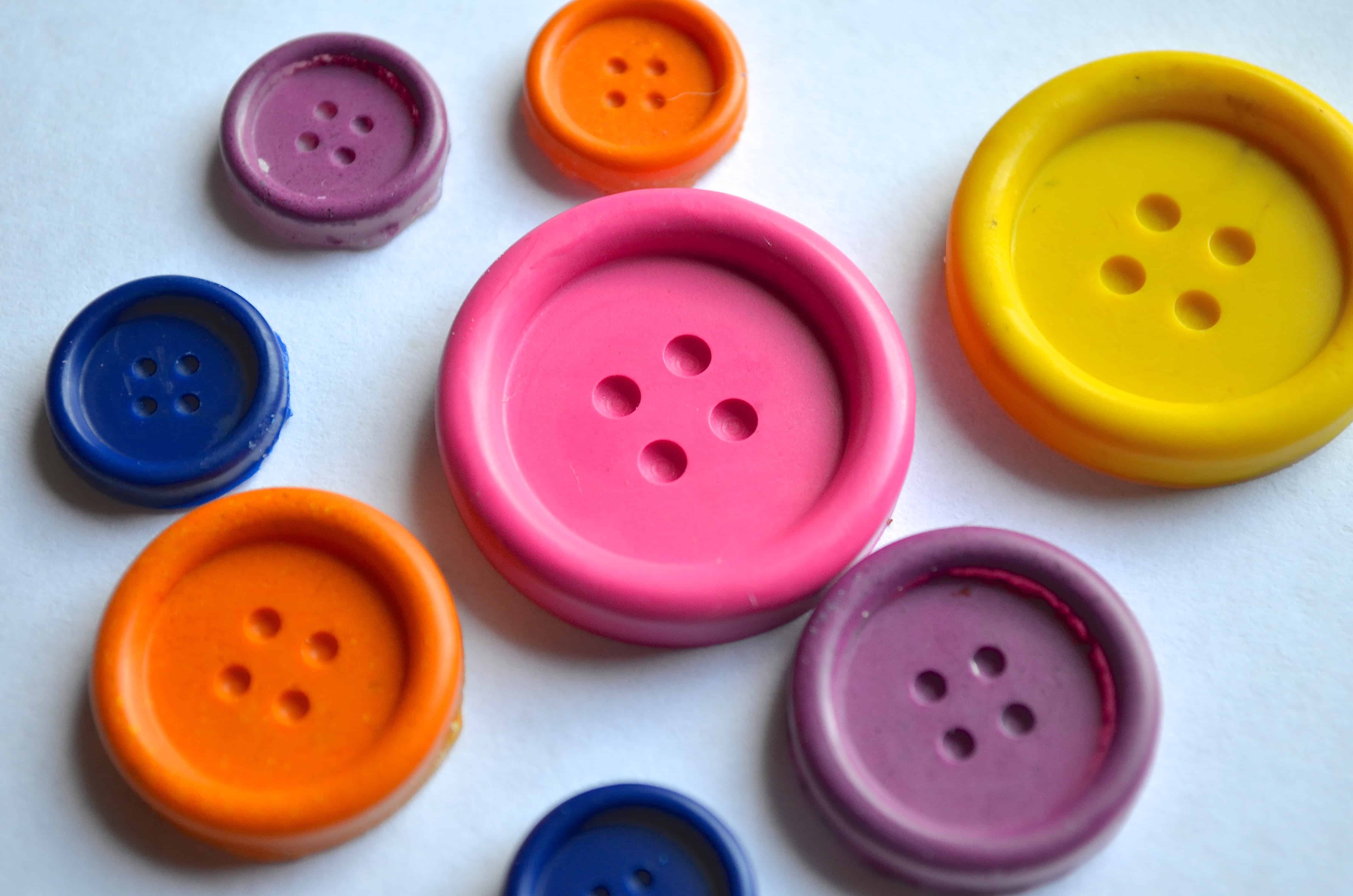 DIY Button Crayons Tutorial for Kids