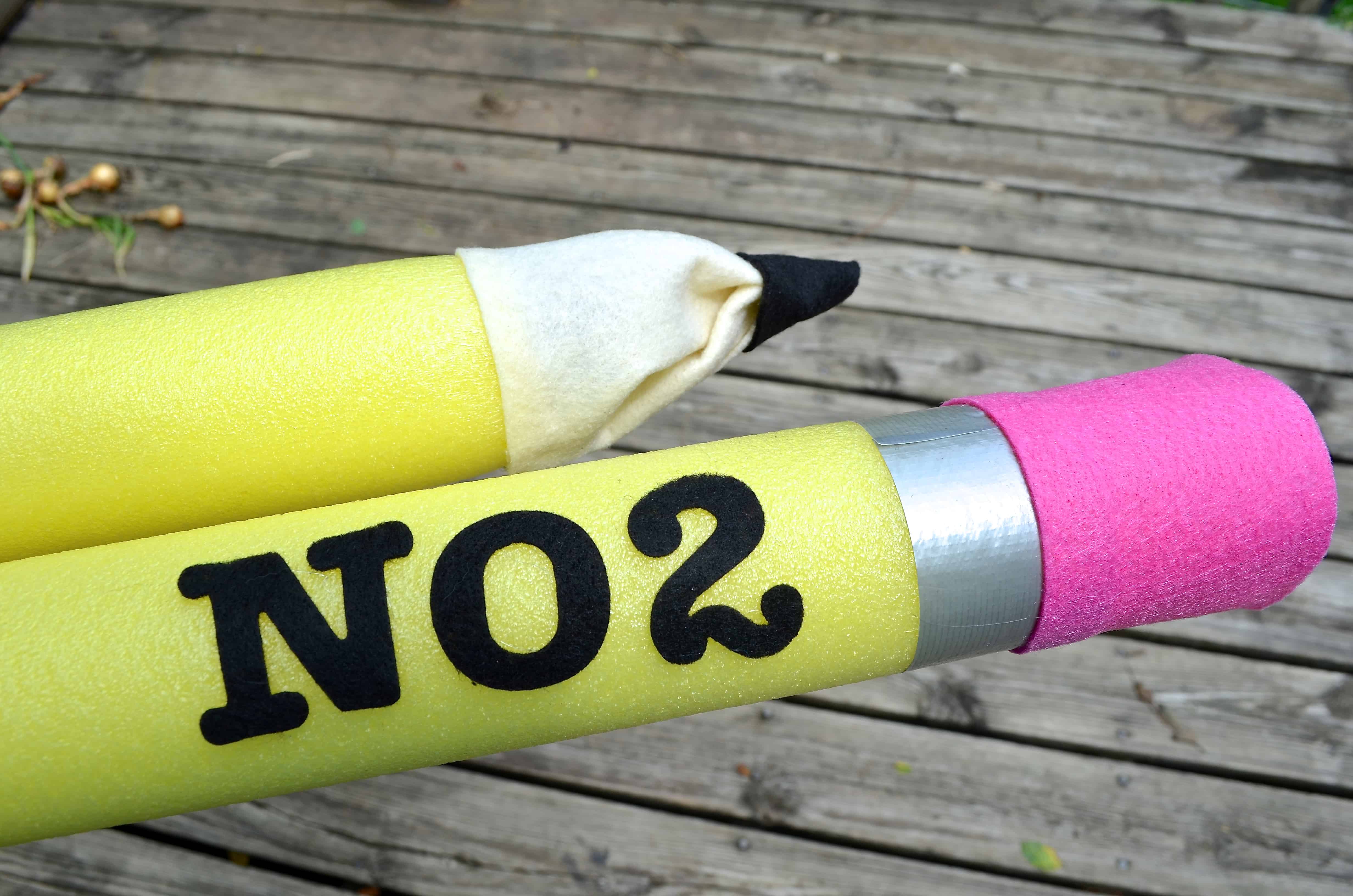 Learn How to Make Giant Pool Noodle Pencils for Less Than $5