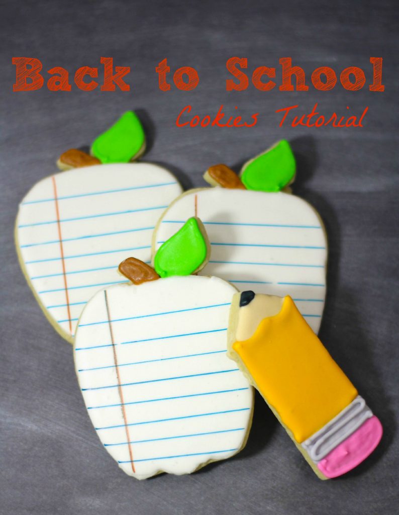 Notebook Paper Line Stencil for Back to School Cakes and Cookies