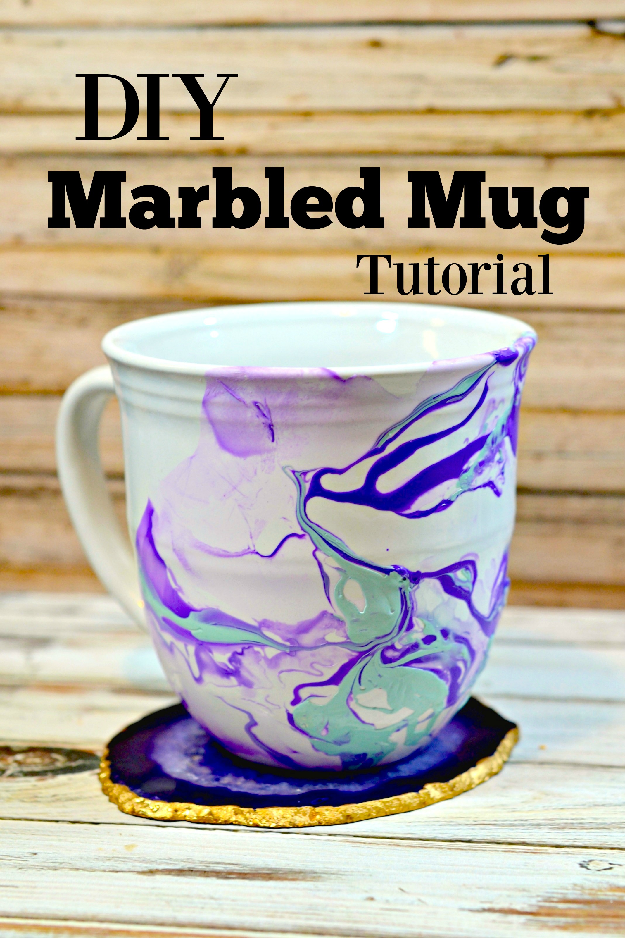 DIY Marble Mugs Tutorial - Handmade Gift