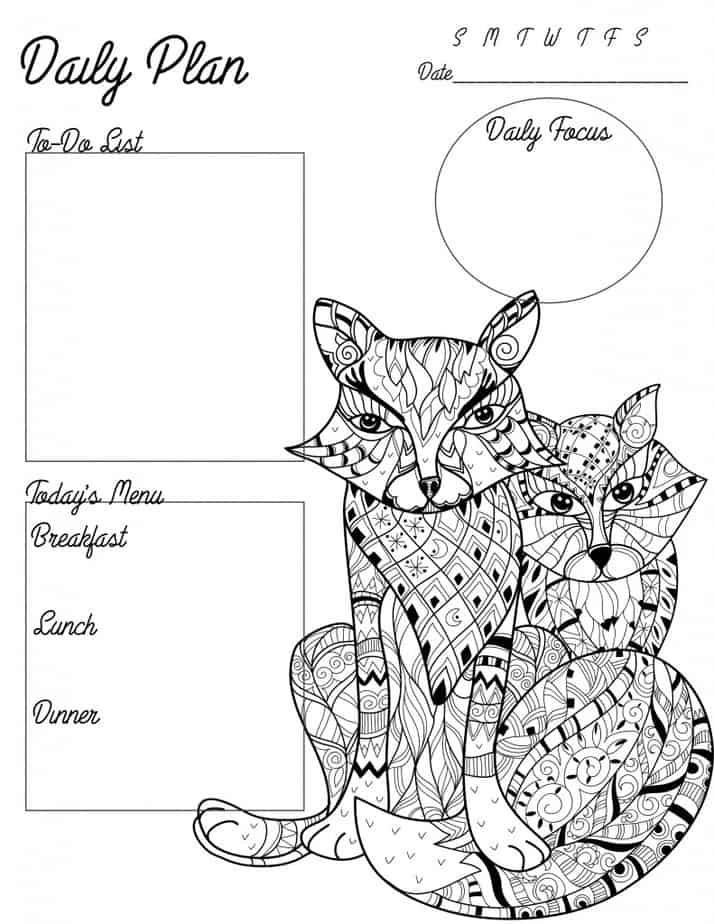 Get Organized in May with Our Free Printable Coloring Planner Sheets
