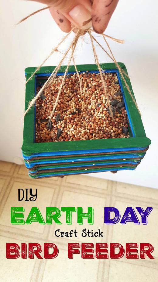 Download Diy Bird Feeder Earth Day Craft Sticks Craft For Kids