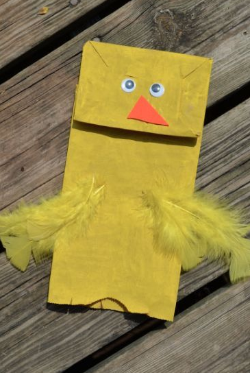 Free Chicken Paper Bag Puppet – The Tucson Puppet Lady