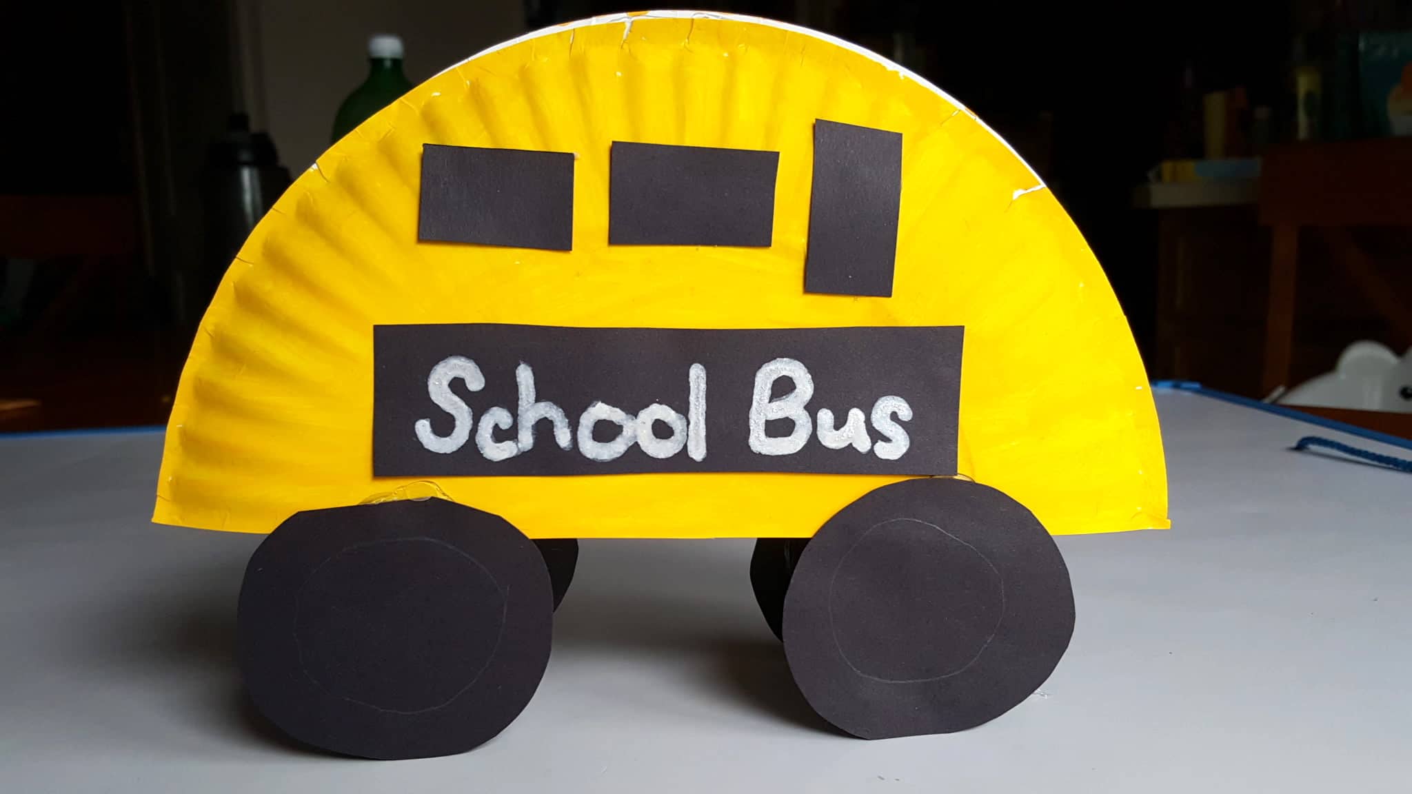school bus art projects