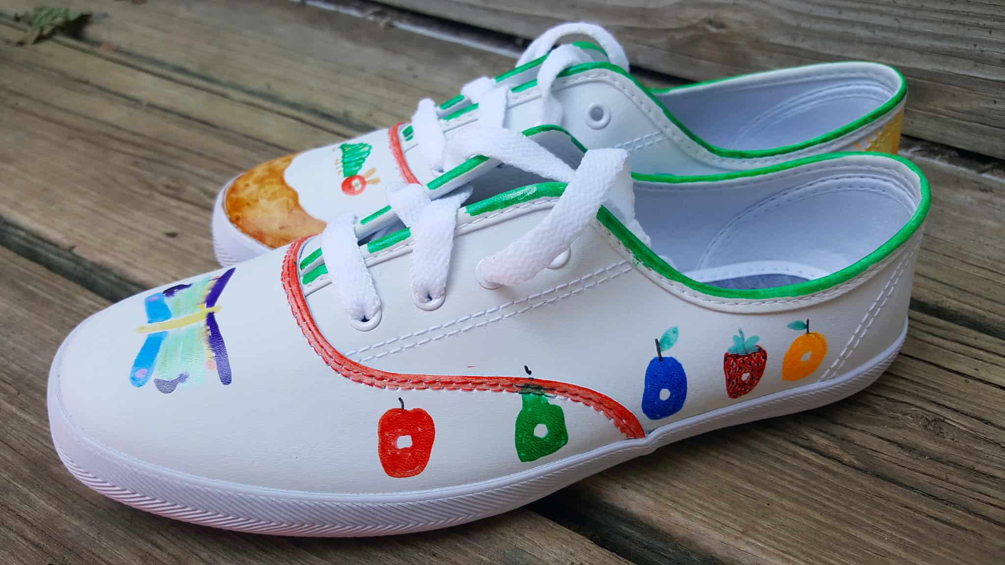 How to Make DIY The Very Hungry Caterpillar Shoes Tutorial