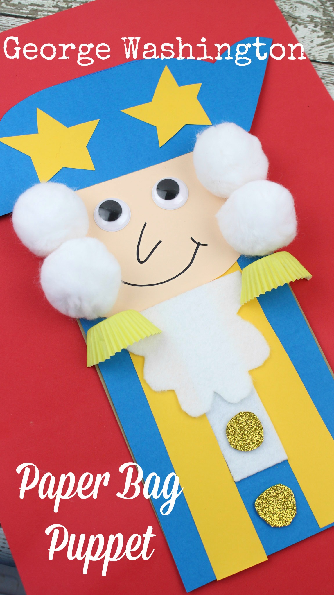 President s Day George Washington Paper Bag Kid s Craft