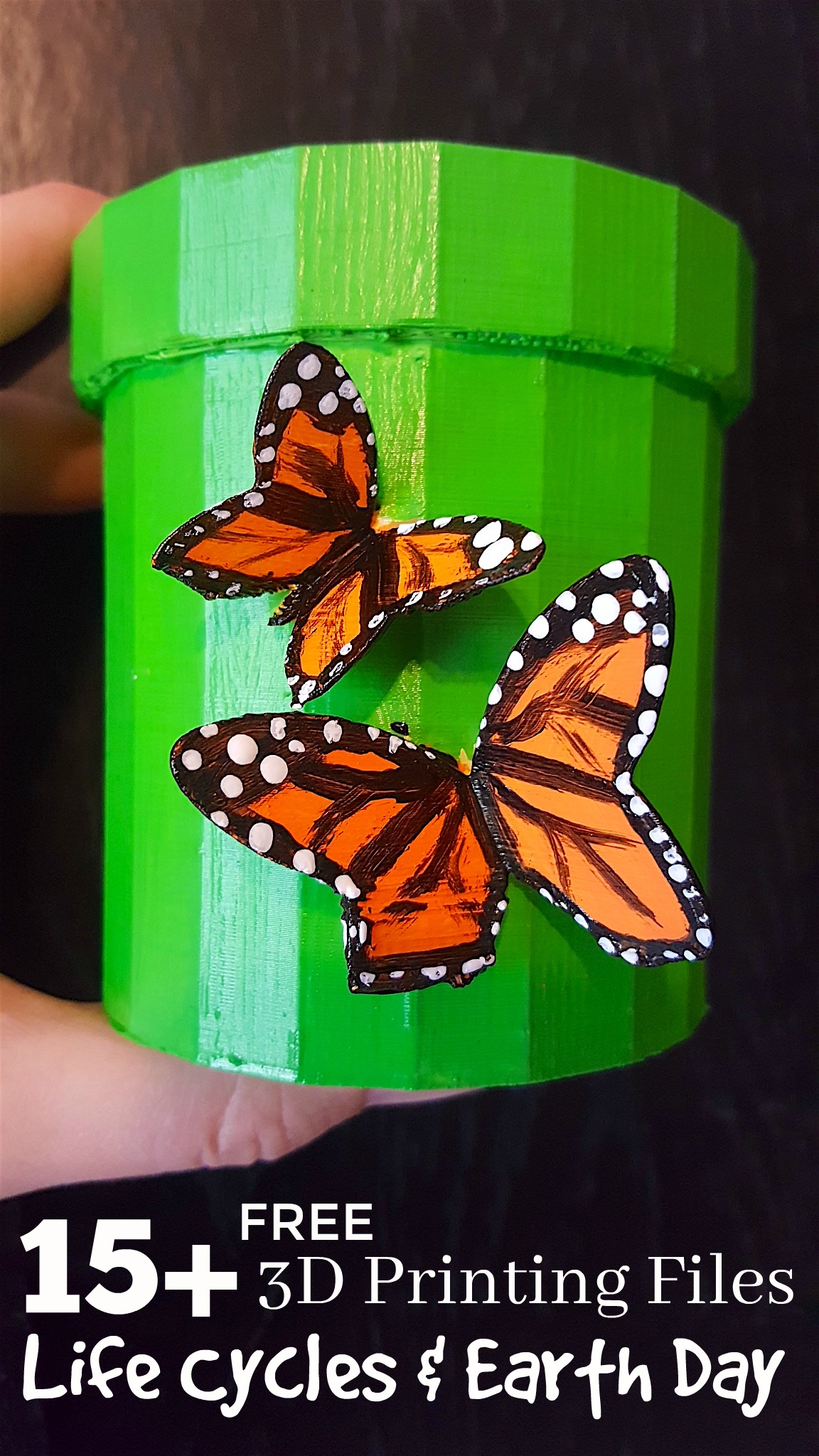 Monarch Butterfly 3D model 3D printable
