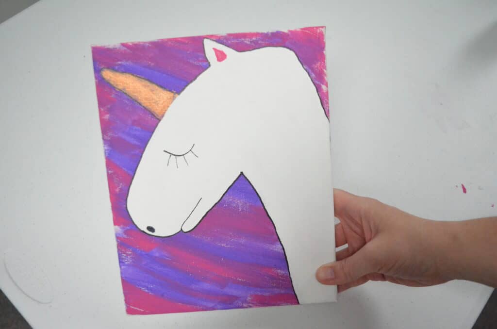 Easy Steps on How to Paint a Unicorn Canvas Wall Art Tutorial