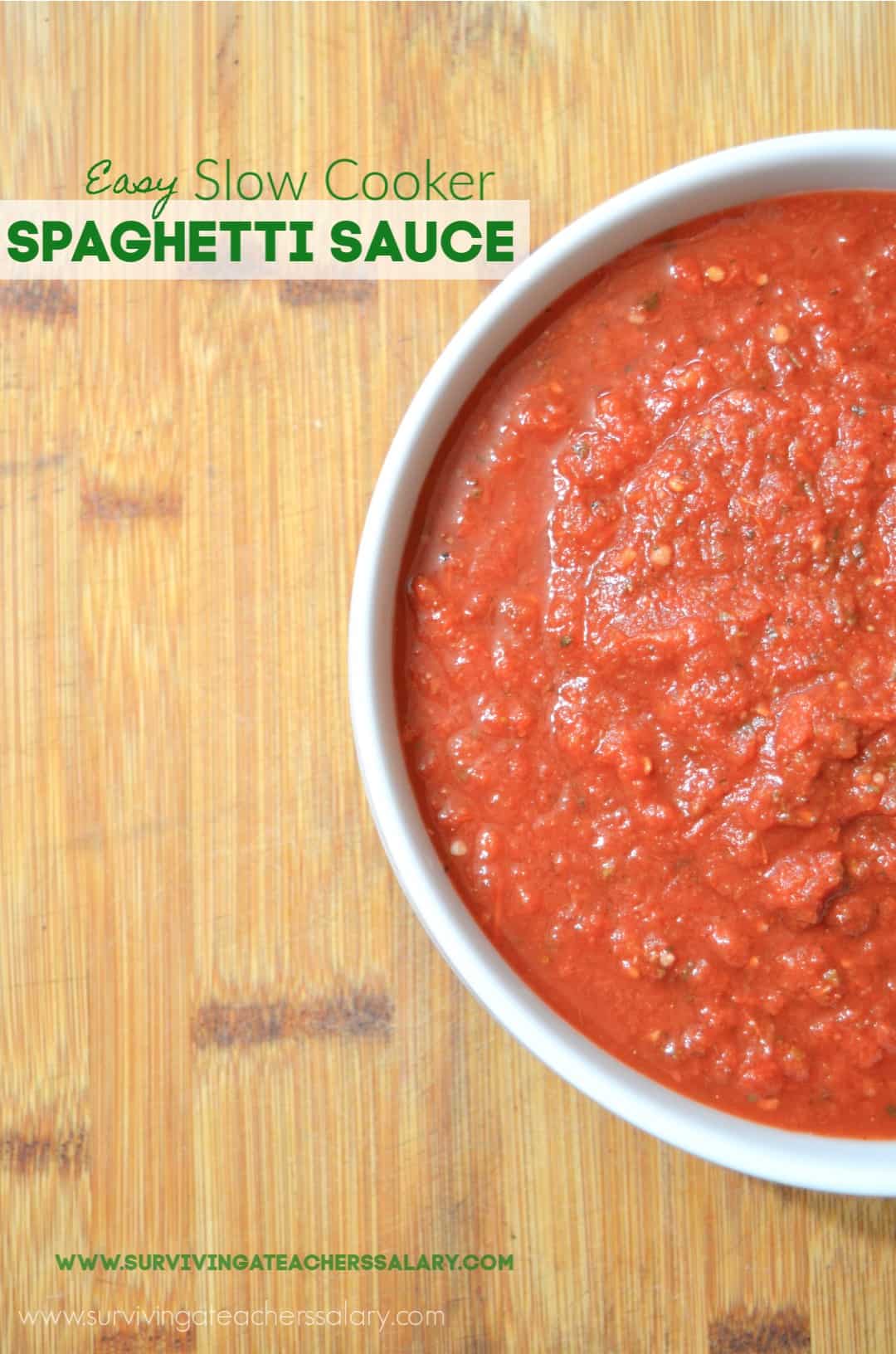 Easy Slow Cooker Spaghetti Sauce Recipe - Tomato Canning Recipe