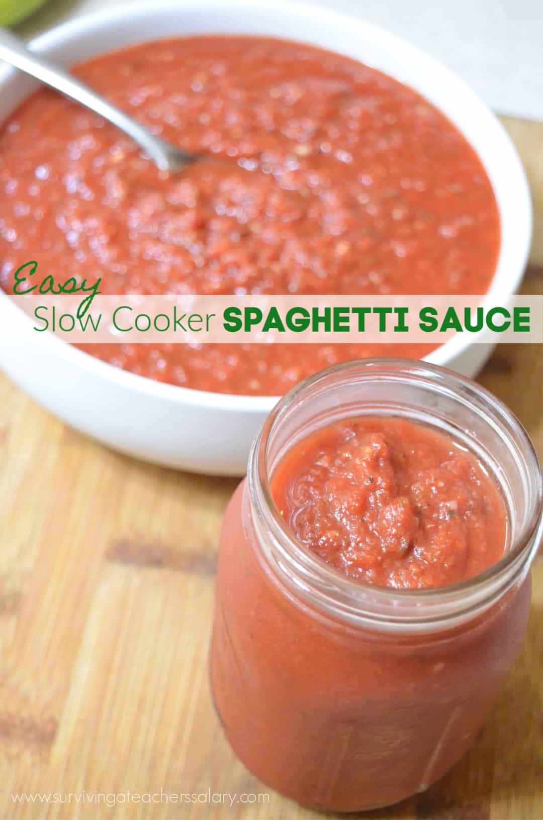 Easy Slow Cooker Spaghetti Sauce Recipe - Tomato Canning Recipe