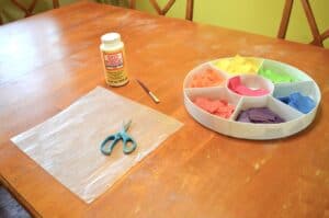 Make Suncatchers with Tissue Paper - Fine Motor Skills Sensory Activity