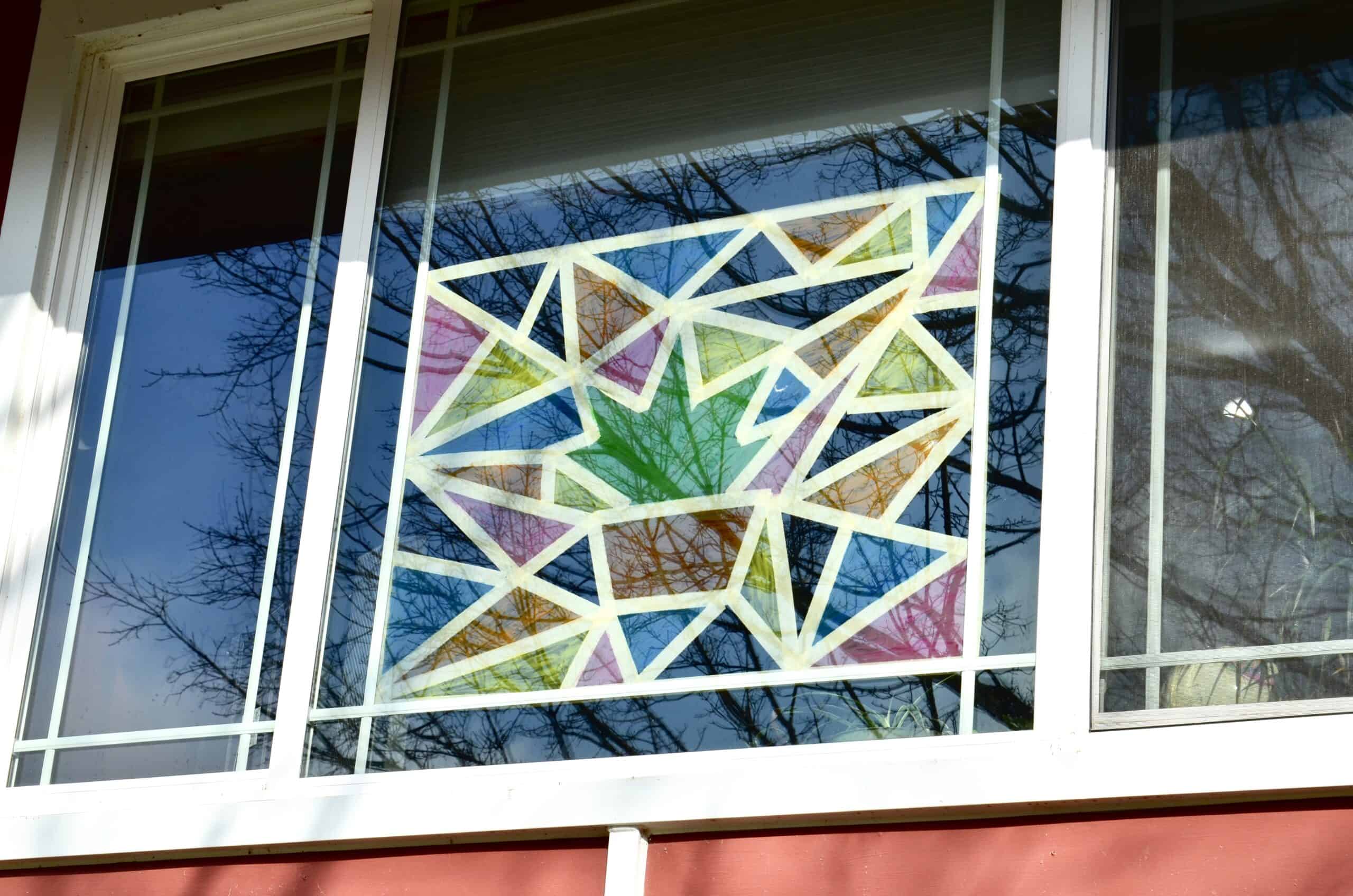 DIY Faux Stained Glass Window Tutorial 