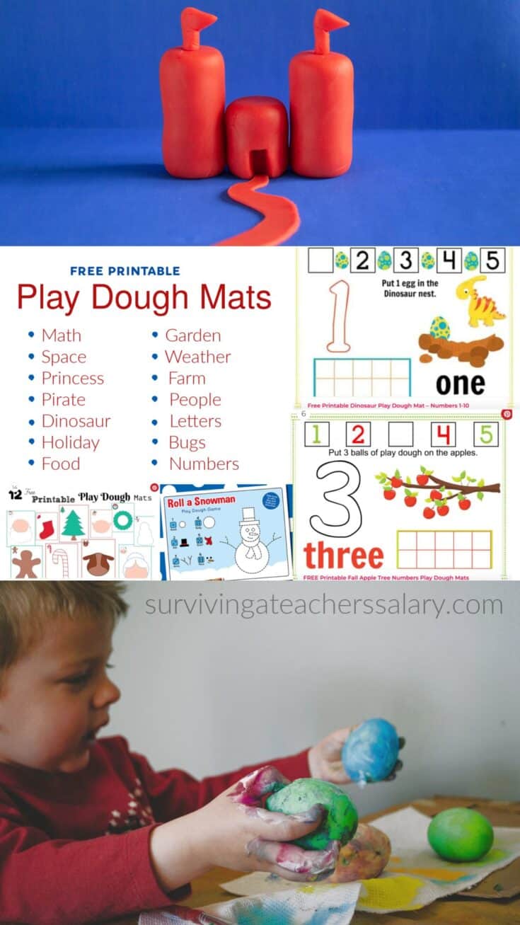 Free Printable Play Dough Mats For Preschool Sensory Play