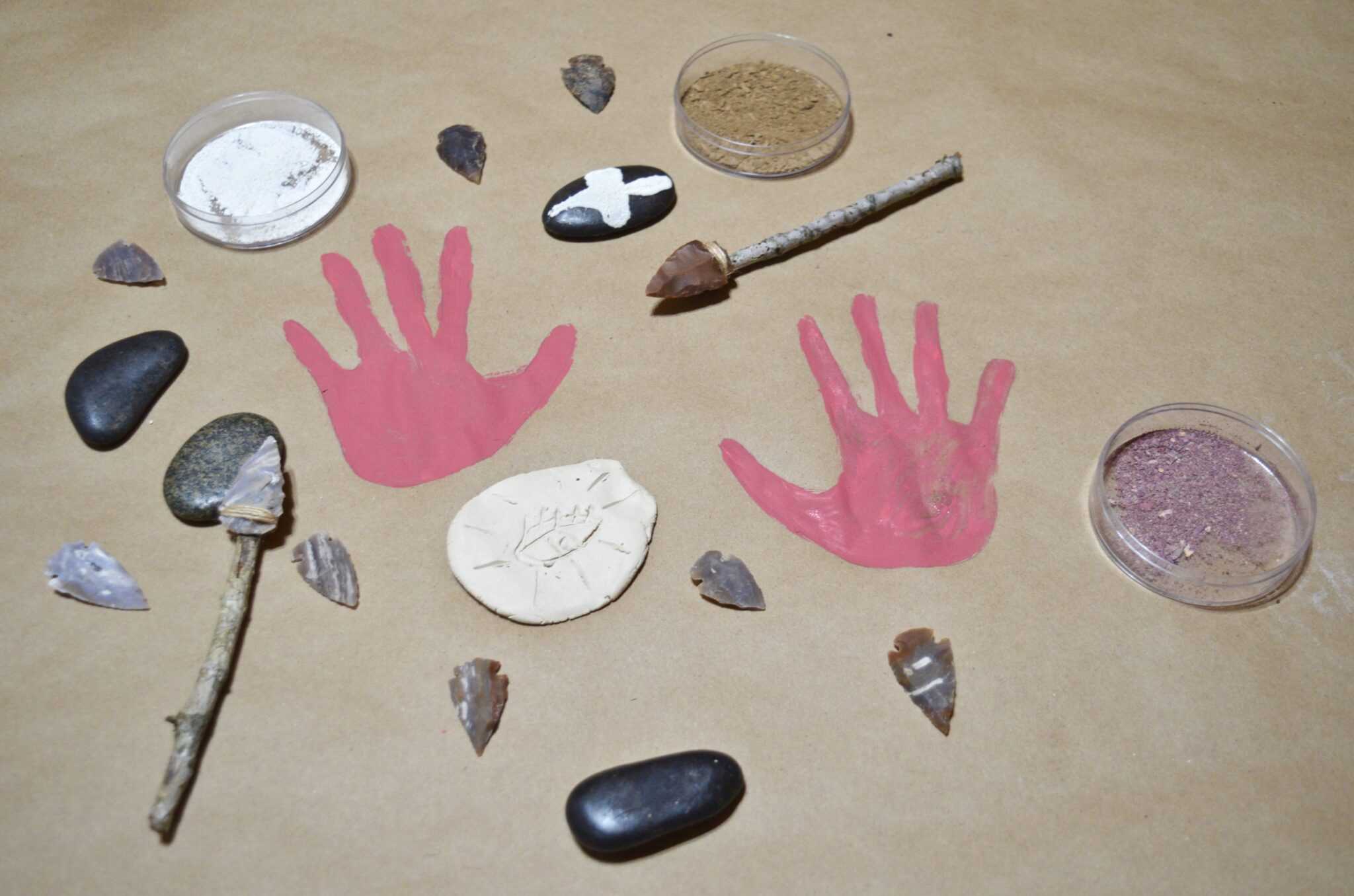 Stone Age Activities for Kids - Earth Paint, Rock Art and MORE!