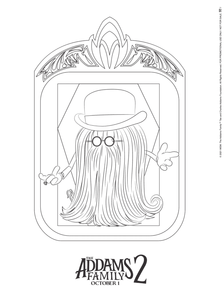 FREE Addams Family 2 Coloring Pages + Review